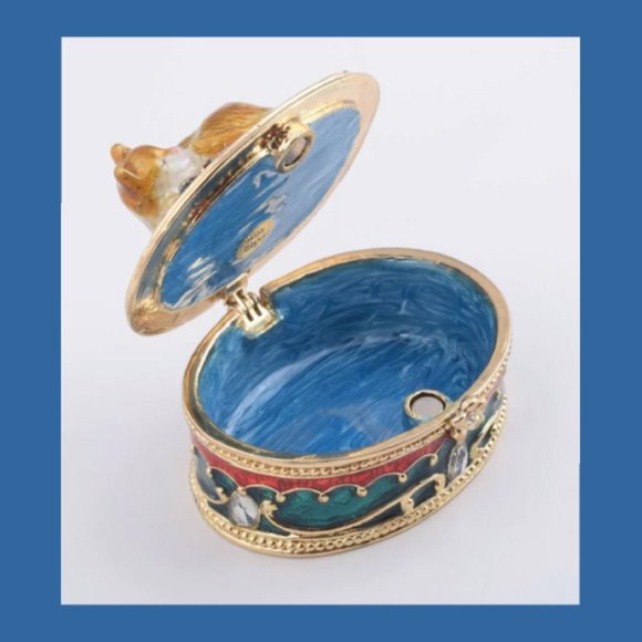 Keren Kopal Cat Sleeping Trinket Box - Picture 5 of 5